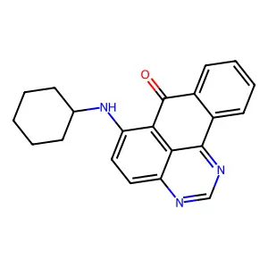 6-(Cyclohexylamino)-7h-benzo[e]perimidin-7-one structure
