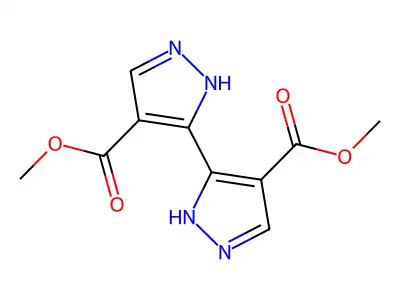 [3,3'-Bipyrazole]-4,4'-dicarboxylic acid, dimethyl ester structure