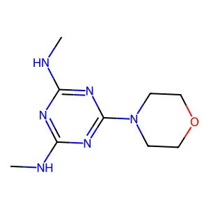 s-Triazine, 2,4-bis(methylamino)-6-morpholino- structure