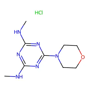 s-Triazine, 2,4-bis(methylamino)-6-morpholino-, hydrochloride structure
