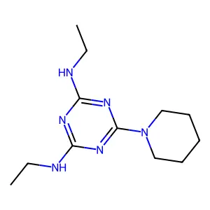 s-Triazine, 2,4-bis(ethylamino)-6-piperidino- structure
