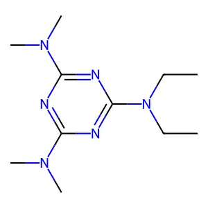 2-N,2-N-Diethyl-4-N,4-N,6-N,6-N-tetramethyl-1,3,5-triazine-2,4,6-triamine structure
