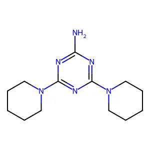 s-Triazine, 2-amino-4,6-dipiperidino- structure