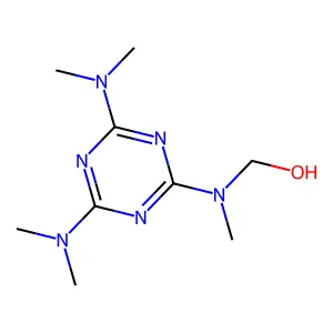 1-((4,6-Bis(dimethylamino)-1,3,5-triazin-2-yl)methylamino)methanol structure