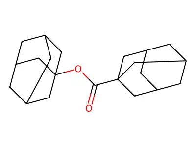 Tricyclo(3.3.1.13,7)decane-1-carboxylic acid, tricyclo(3.3.1.13,7)dec-1-yl ester structure