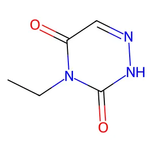 4-Ethyl-1,2,4-triazine-3,5(2H,4H)-dione structure
