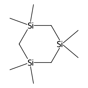 1,1,3,3,5,5-Hexamethyl-1,3,5-trisilacyclohexane structure