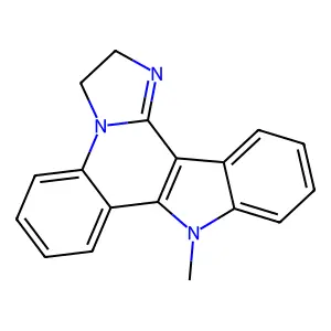 3H-Imidazo[1,2-a]indolo[3,2-c]quinoline, 2,9-dihydro-9-methyl- structure
