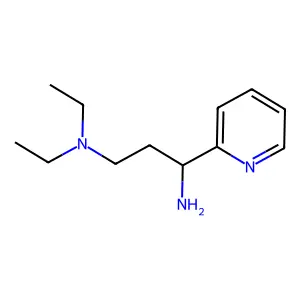Pyridine, 2-[1-amino-3-(diethylamino)propyl]- structure