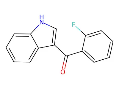 (2-fluorophenyl)(1H-indol-3-yl)methanone structure