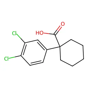 1-(3,4-二氯苯基)环己烷甲酸 structure