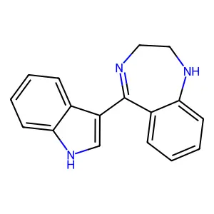 5-(3-Indolyl)-2,3-dihydro-1H-1,4-benzodiazepine structure