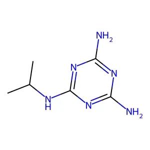 N²-异丙基-1,3,5-三嗪-2,4,6-三胺 structure