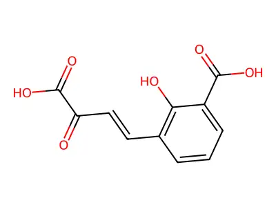 3-(3-Carboxy-3-oxoprop-1-enyl)-2-hydroxybenzoic acid structure