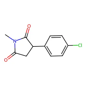 2-(4-氯苯基)-N-甲基琥珀酰亚胺 structure