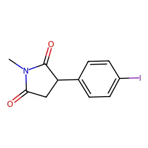 2-(对碘苯基)-N-甲基琥珀酰亚胺 structure