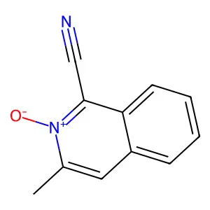 1-Isoquinolinecarbonitrile, 3-methyl-, 2-oxide structure