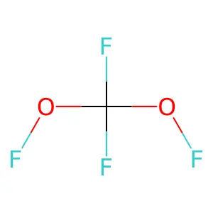 Bis(fluoroxy)perfluoromethane structure