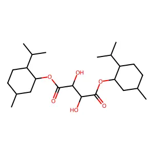 酒石酸二薄荷酯 structure