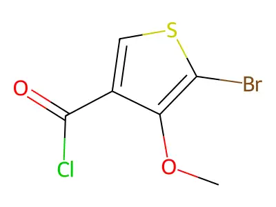 5-Bromo-4-methoxythiophene-3-carbonyl chloride structure