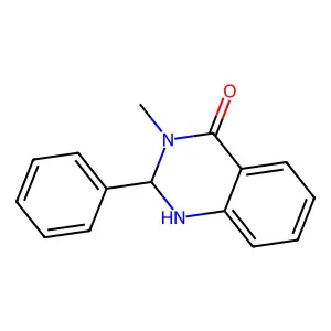 3-methyl-2-phenyl-2,3-dihydroquinazolin-4(1H)-one structure