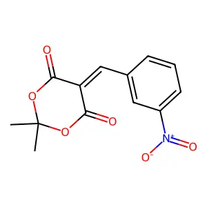 1,3-Dioxane-4,6-dione, 2,2-dimethyl-5-[(3-nitrophenyl)methylene]- structure