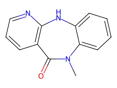 5H-Pyrido(2,3-b)(1,5)benzodiazepin-5-one, 6,11-dihydro-6-methyl- structure