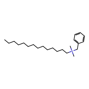 Myristalkonium ion structure