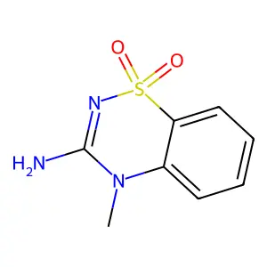 3-Amino-4-methyl-1lambda~6~,2,4-benzothiadiazine-1,1(4H)-dione structure
