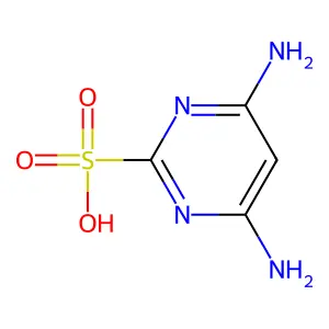 4,6-二氨基嘧啶-2-磺酸 structure