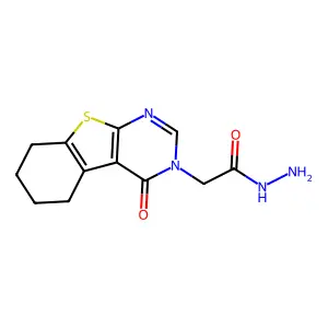 2-(4-oxo-5,6,7,8-tetrahydro[1]benzothieno[2,3-d]pyrimidin-3(4H)-yl)acetohydrazide structure