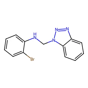 N-(1H-benzotriazol-1-ylmethyl)-2-bromoaniline structure