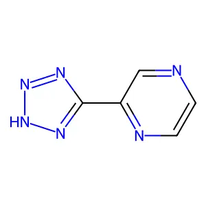 2-(2H-tetrazol-5-yl)pyrazine structure