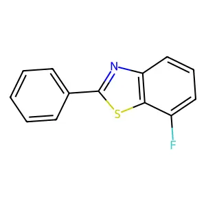 7-Fluoro-2-phenyl-1,3-benzothiazole structure