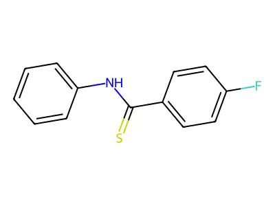 4-Fluoro-N-phenylbenzene-1-carbothioamide structure