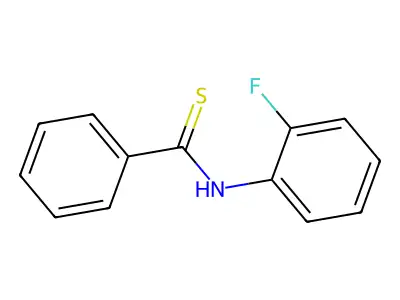 N-(2-Fluorophenyl)benzenecarbothioamide structure