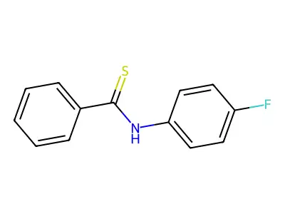 N-(4-Fluorophenyl)benzenecarbothioamide structure
