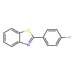 2-(4'-Fluorophenyl)-1,3-benzothiazole structure