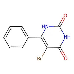 5-bromo-6-phenyl-1H-pyrimidine-2,4-dione structure