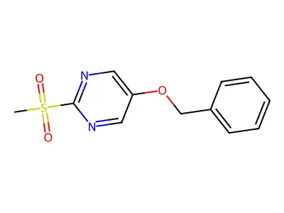 2-Methylsulfonyl-5-phenylmethoxypyrimidine structure