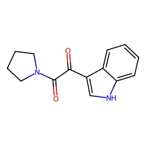 1-(1H-indol-3-yl)-2-pyrrolidin-1-ylethane-1,2-dione structure