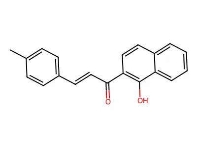 (2E)-1-(1-Hydroxy-2-naphthalenyl)-3-(4-methylphenyl)-2-propen-1-one structure