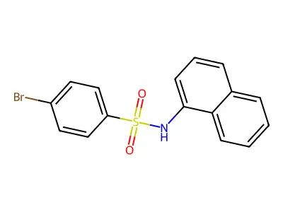 4-Bromo-N-(1-naphthyl)benzenesulfonamide structure
