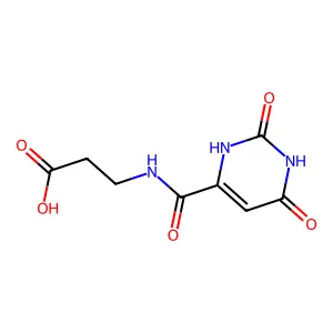3-[(2,6-Dioxo-1,2,3,6-tetrahydropyrimidin-4-yl)formamido]propanoic acid structure