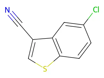 5-Chloro-1-benzothiophene-3-carbonitrile structure