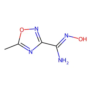 N-hydroxy-5-methyl-1,2,4-oxadiazole-3-carboximidamide structure