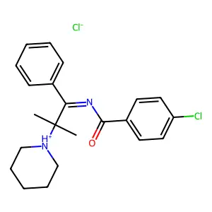C22-H25-Cl-N2-O.Cl-H structure