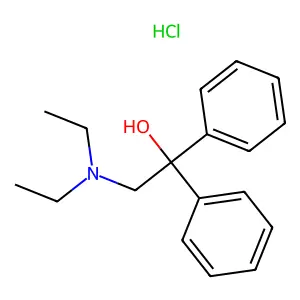 2-(Diethylamino)-1,1-diphenylethanol hydrochloride structure