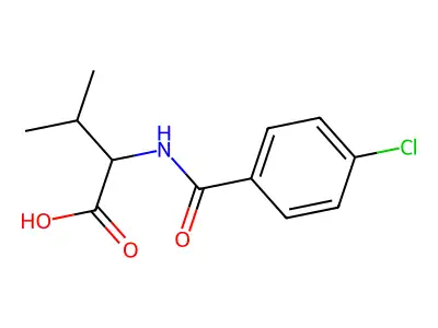 2-((4-Chlorophenyl)formamido)-3-methylbutanoic acid structure