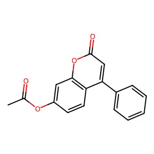 7-(Acetyloxy)-4-phenyl-2H-1-benzopyran-2-one structure